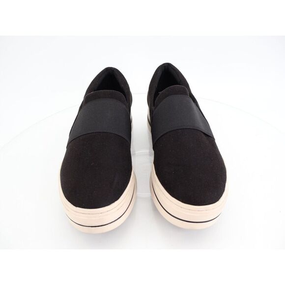 Clarks Women's Audreigh Eve Loafers Platform Suede Leather Black White 9.5 Wide - Picture 4 of 12